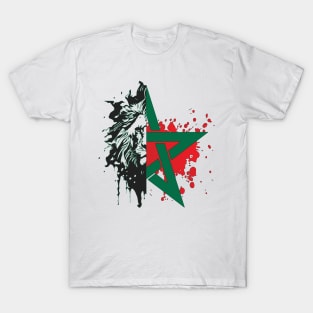 Proud Morocco Flag Gift Moroccan Lovers For Men's Women's T-Shirt